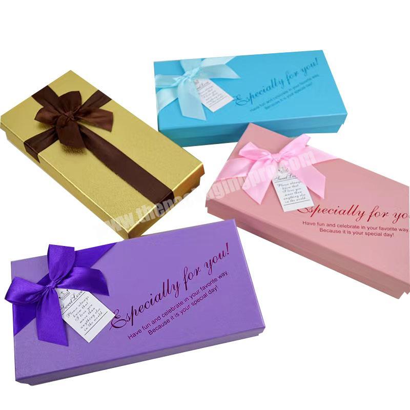 Customize Printing Logo Candy Gift Boxes Lid and Base Box Chocolate Packing Gift box
