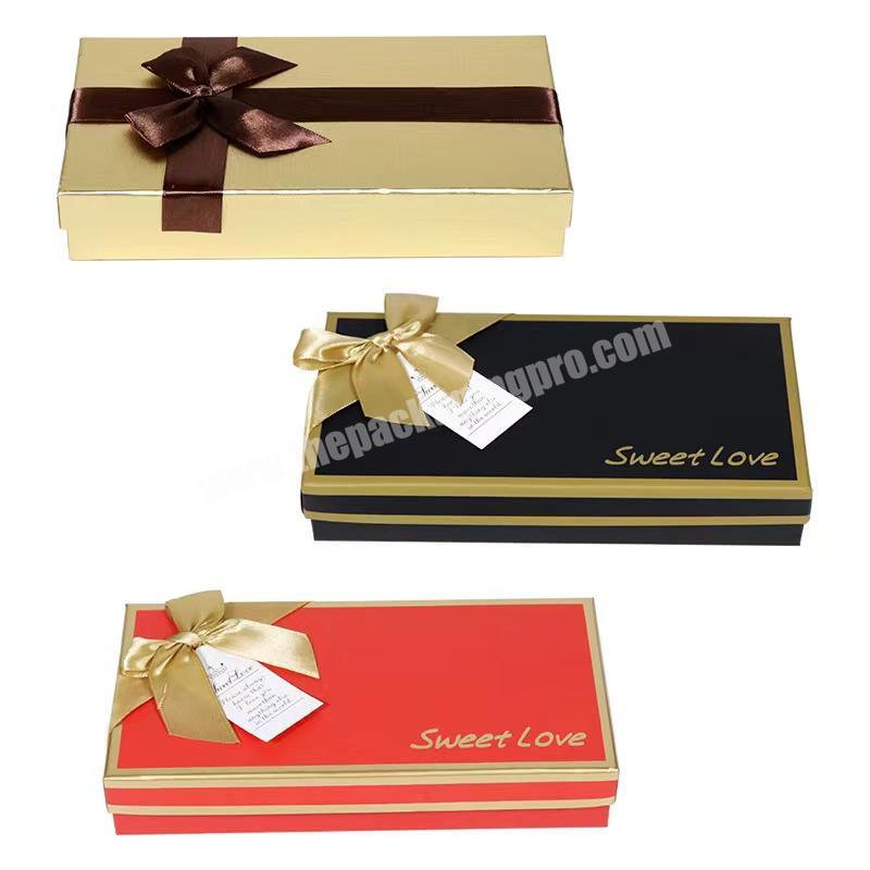 Customize Printing Rigid Cardboard Lid and Base Valentine Gift Box Gift Chocolate Packaging  Boxes