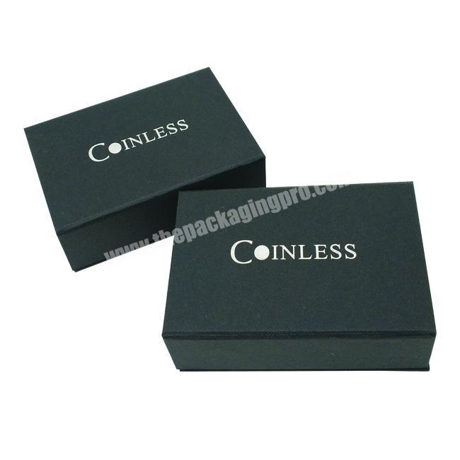 Customized Black Matt Magnetic Buckle Cardboard Gift Box Packaging