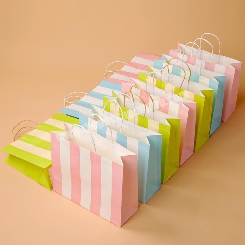 Customized Boutique Shopping Bags Cheap Kraft Merchandise Bags Colored Uline Eurototes