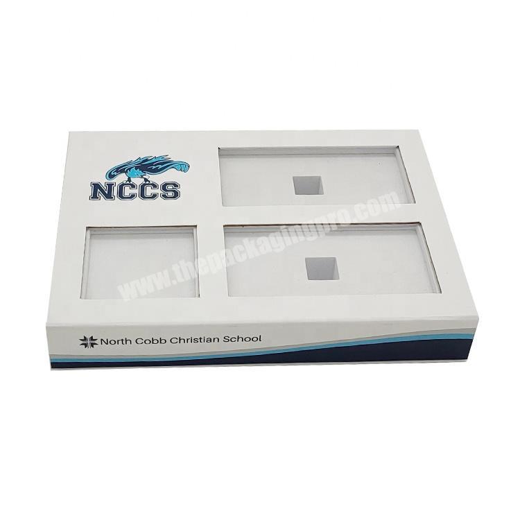 Customized Fancy Paper Packaging See Through Gift Box With Transparent Window