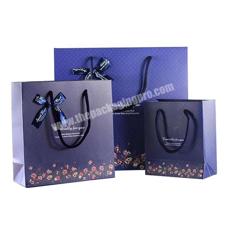 Customized Gift Shoe Clothing Packaging Art Paper Bag Luxury Retail Clothes Store Clothing Business Paper Bags