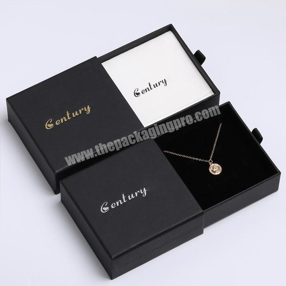 Luxury Leather Jewellery Coffee Packaging Box Custom Gift Box Ring Earring Necklace  Jewelry Boxes
