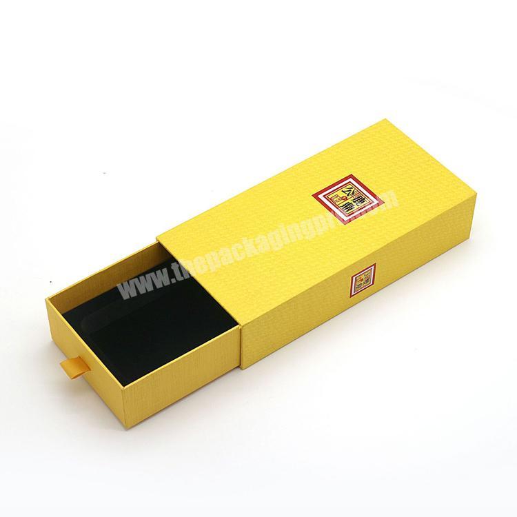 Customized Packing Cardboard Paper Wine Glass Sliding Drawer Packaging Gift Boxes Paperboard Wine Box