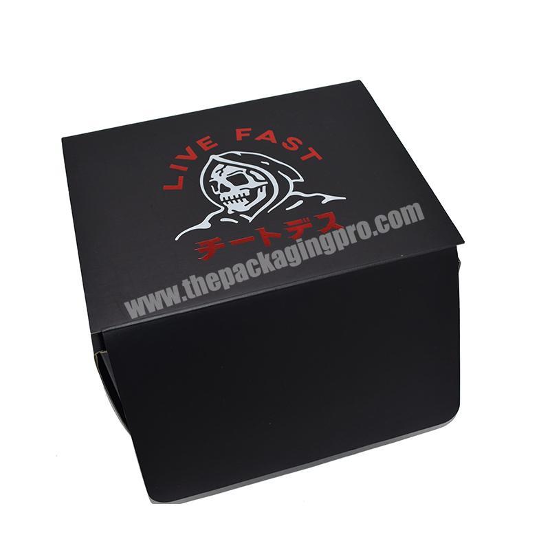 custom Customized Recycled Matte Black Printing Corrugated Paper Cardboard Carton Mailer Shipping Mail Box 