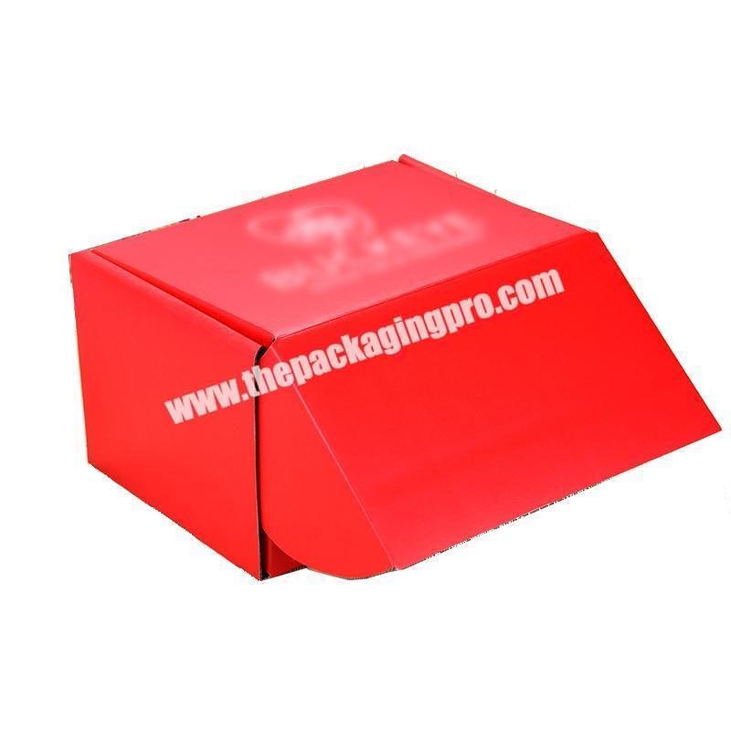 Customized Recycled Matte Black Printing Moving Corrugated Cardboard packaging box Carton Mailer Shipping Mail Box manufacturer