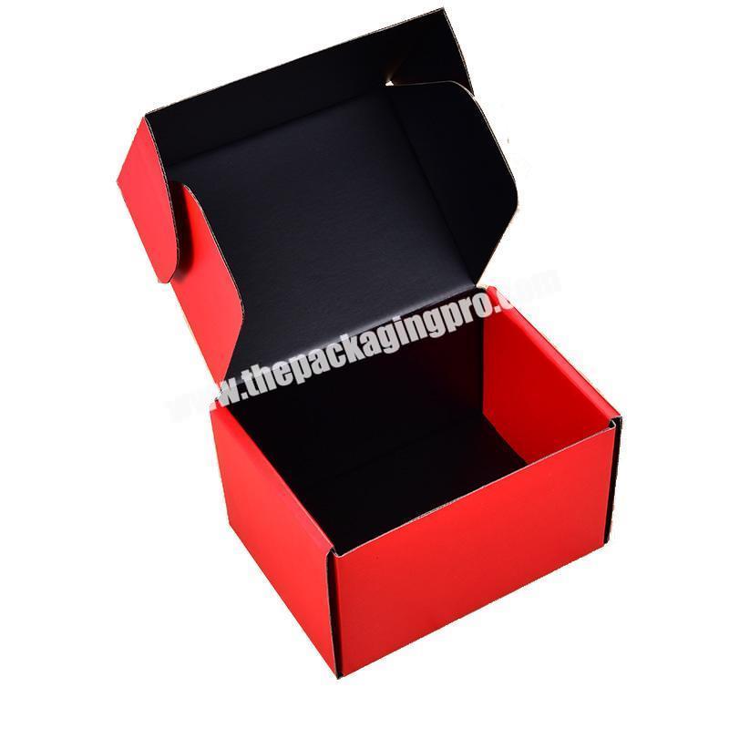 personalize Customized Recycled Matte Black Printing Moving Corrugated Cardboard packaging box Carton Mailer Shipping Mail Box