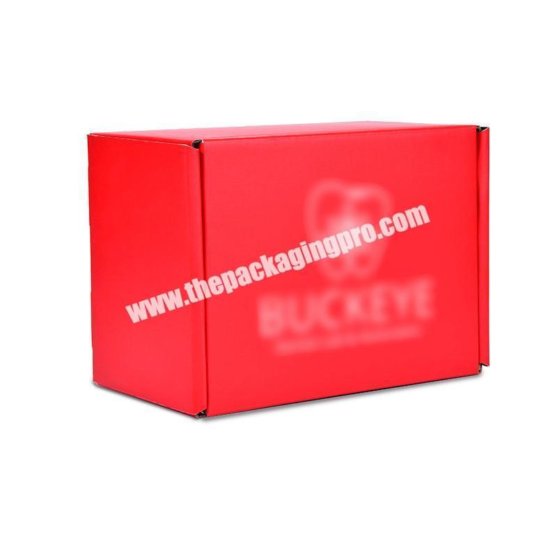 custom Customized Recycled Matte Black Printing Moving Corrugated Cardboard packaging box Carton Mailer Shipping Mail Box 