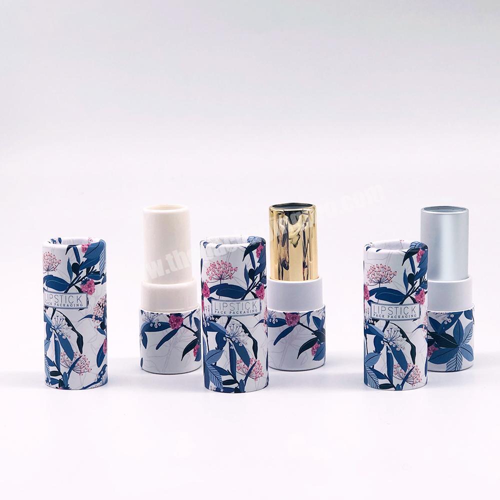 Customized Size Colorful Cosmetic Packaging Cardboard Kraft Paper Tube  Container Lipstick  Packaging Tube