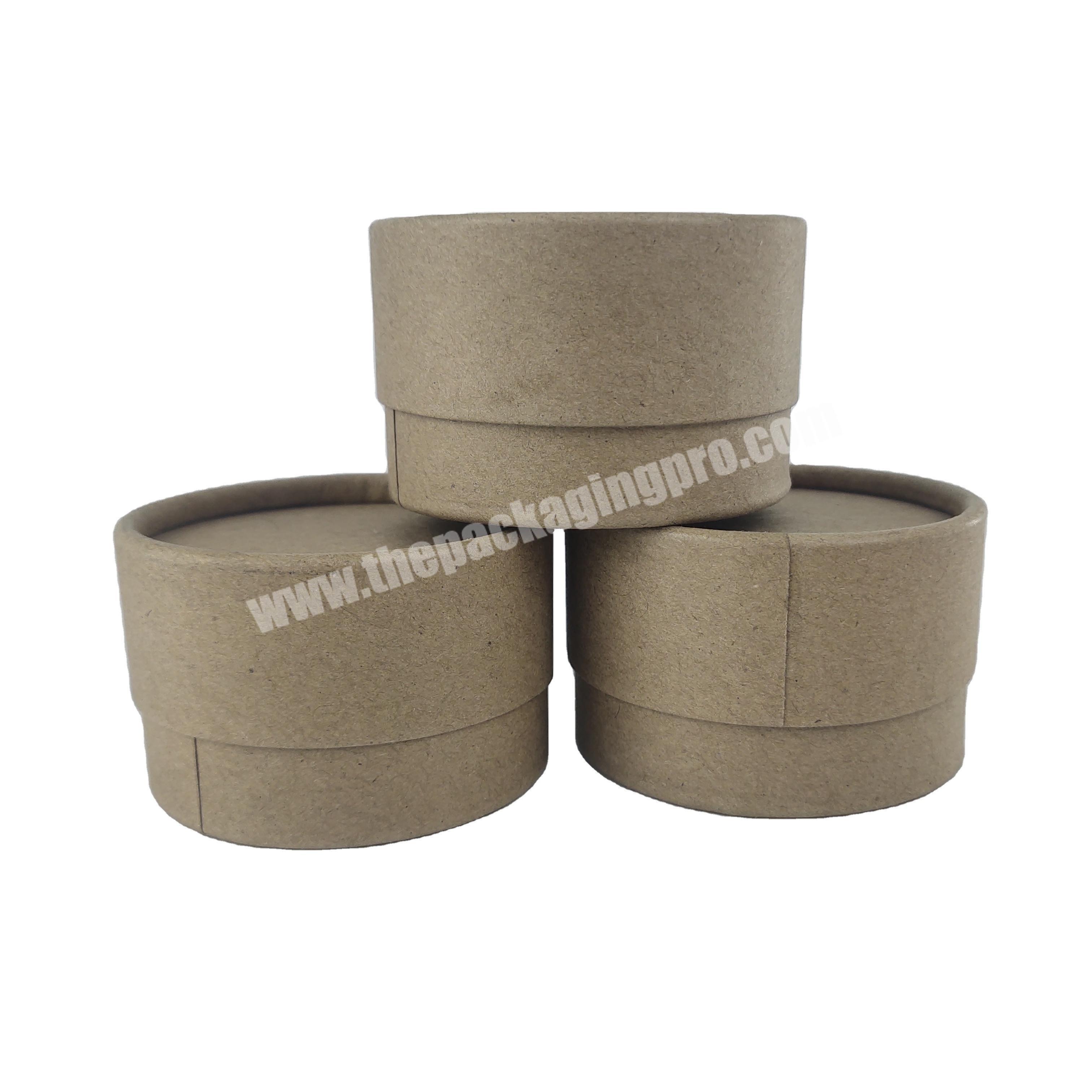 Customized Size Logo Plain Cylinder Kraft Cardboard Paper Tubes Food Grade Cans Packaging