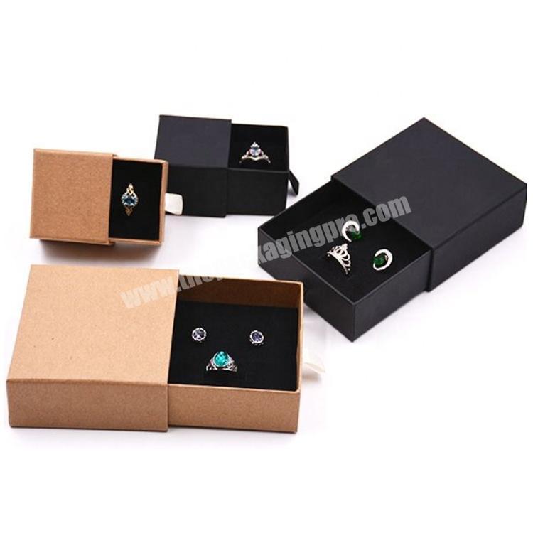 Customized Wholesale Logo Square Jewelry Ring Box Paper Jewelry Packaging Box