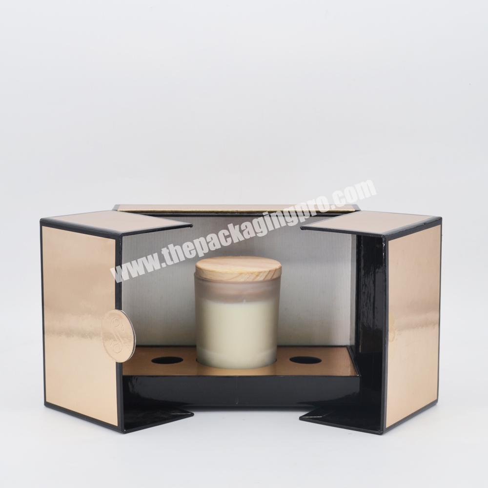 Customized creative magnetic double open gift packaging box cosmetic boxes for skincare luxury cosmetic packaging box