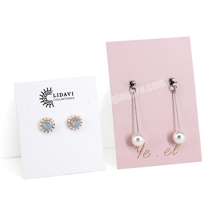 10pcs Ear Stud Paper Card Necklace Earring Card Paper Face Girl Ear  Accessories Display Card Long Jewelry Packaging Card
