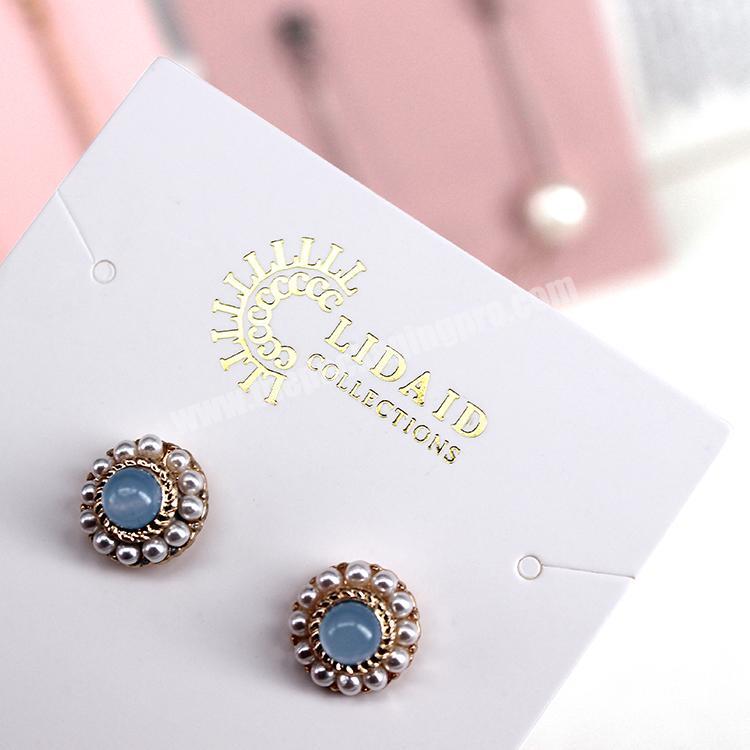 Custom Print Cardboard Jewelry Display Cards: Necklace & Earring