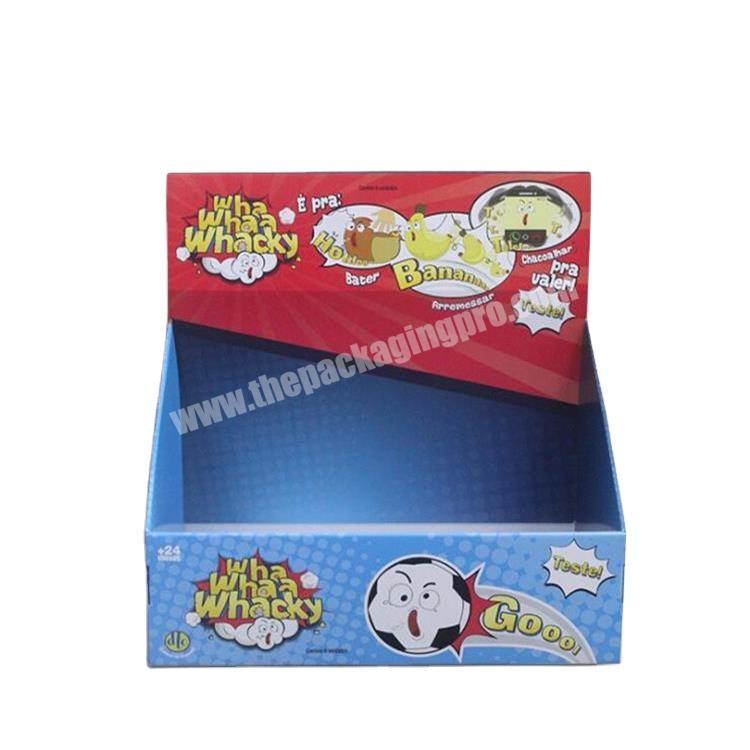 Customized printed counter small doll display box exclusive packaging wholesale empty storage corrugated box display