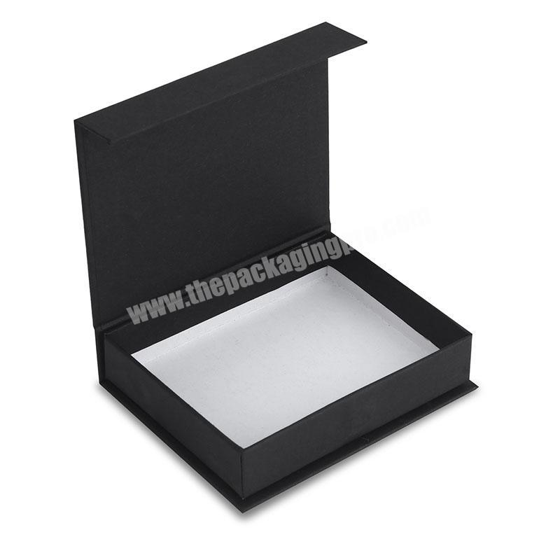 Customized rigid flip top lid cover clamshell paper hamper magnetic flap clasp gift box
