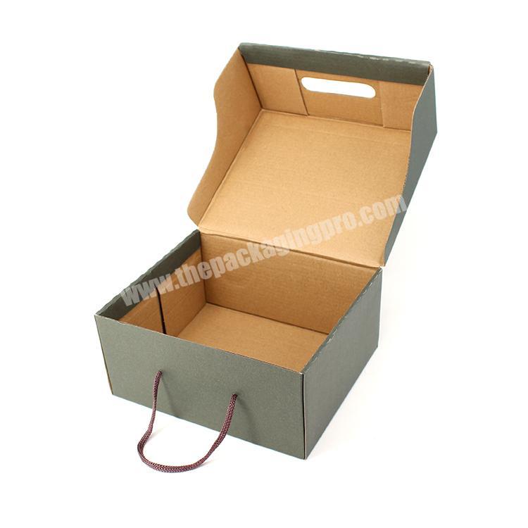 Customized shoes box carton recycled kraft mailer box printed corrugated box with logo