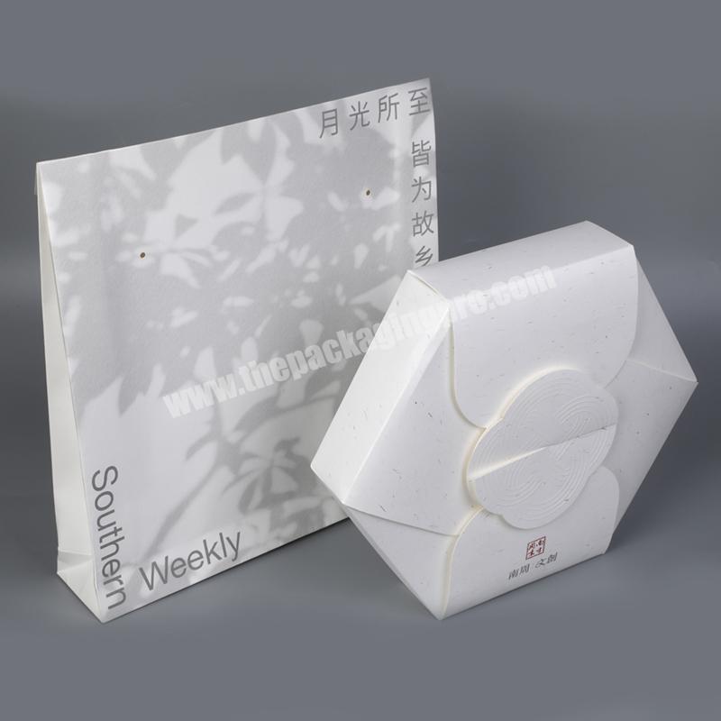 Decorative Gift Box Paper Bag High Quality Luxury Gift Paper Bag White Paper Gift Packing Bag