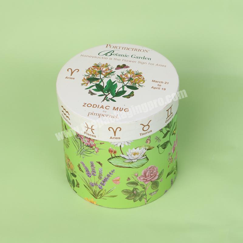 Decorative Perfume Packaging Tube Customized Perfume Bottle Tube Green Paper Tube Perfume Box factory