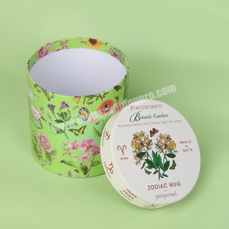 Decorative Perfume Packaging Tube Customized Perfume Bottle Tube Green Paper Tube Perfume Box manufacturer