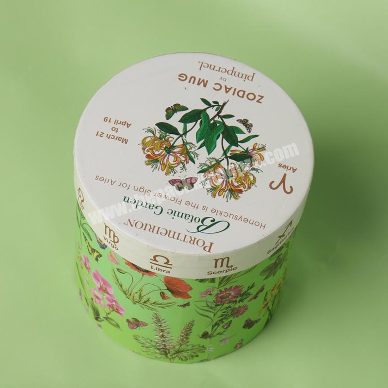 personalize Decorative Perfume Packaging Tube Customized Perfume Bottle Tube Green Paper Tube Perfume Box