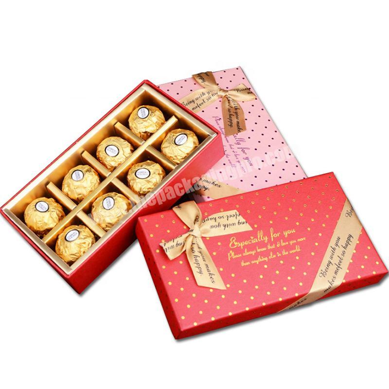 Deluxe food grade gift packaging gift box chocolate truffle packaging paper box