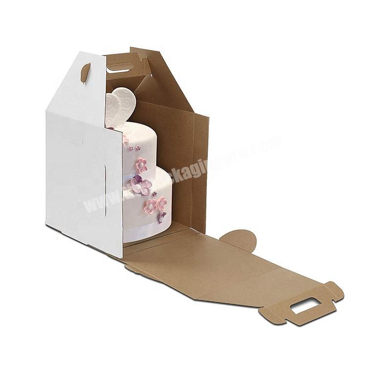Dessert Cupcake paper packaging box with paper handle