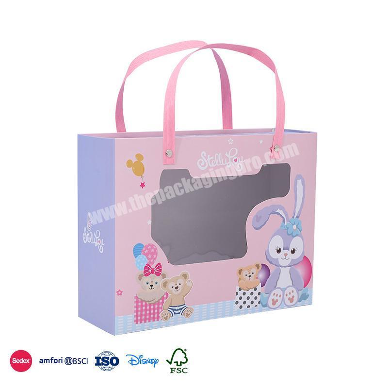 Direct Factory Price Custom cartoon design with irregular cutouts baby shower decoration transparent box