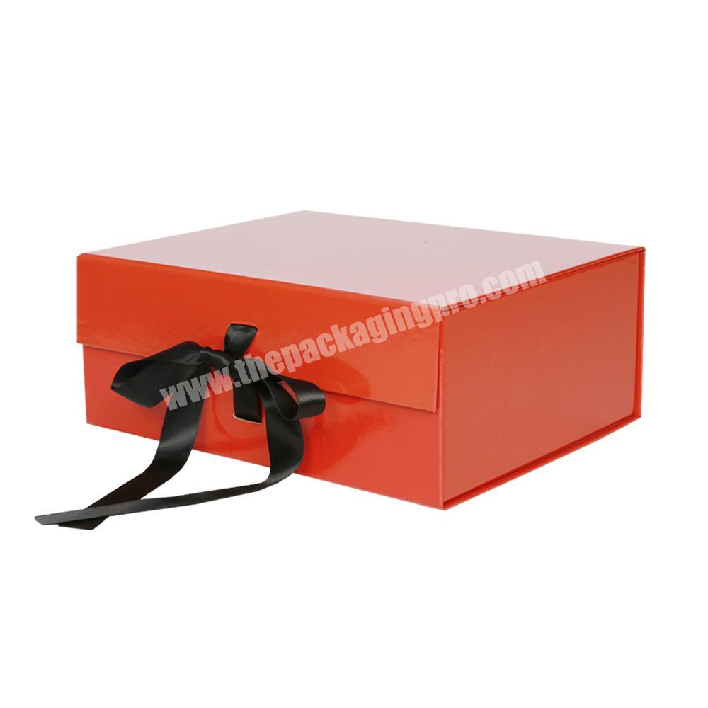 Dongguan Cardboard Box Packaging Printing Wig Packaging Boxes with Ribbon Closure
