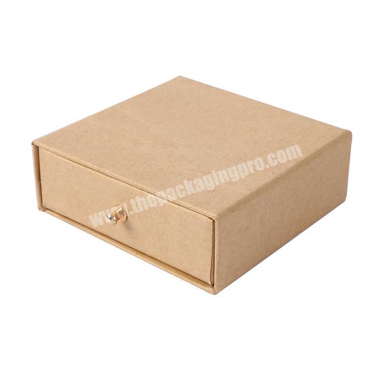 Drawer box  nail ring necklace kraft paper exquisite jewelry box