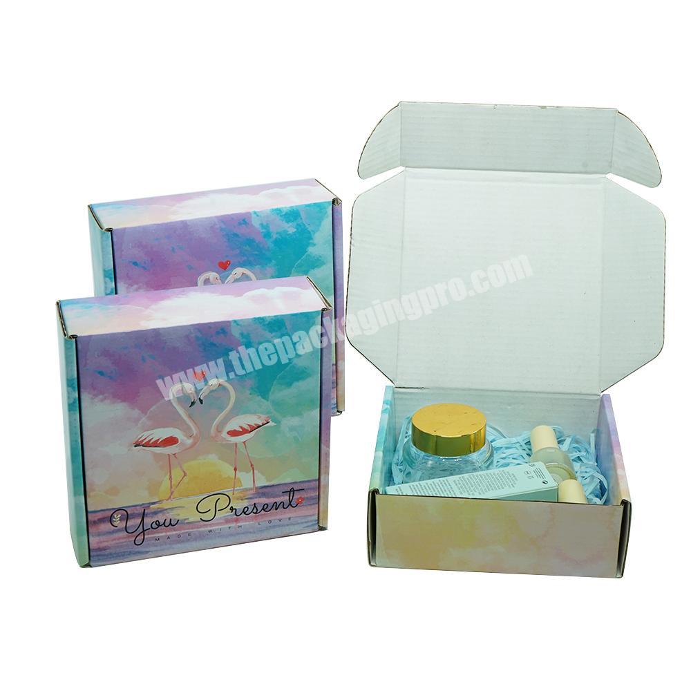 ECO Friendly Pink Small Packaging Folding Box Custom Logo Carton Printed Recyclable Biodegradable Gift Paper boxes for packing