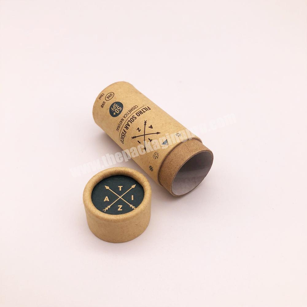 ECO-friendly Cardboard Deodorant Containers Push Up Paper Tube For Lip Balm Packaging