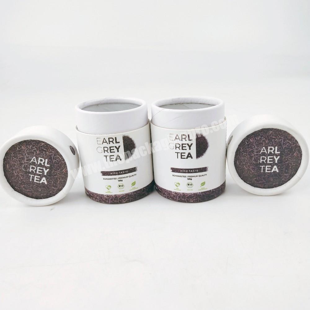 ECO-friendly Food Grade Tea Paper Tube for Loose Tea Packaging
