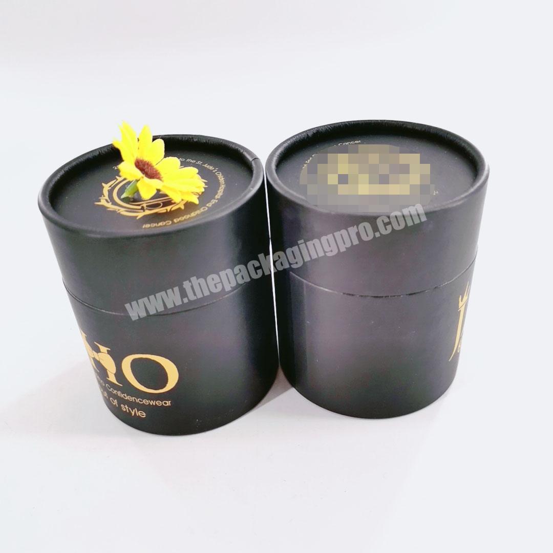 Eco Friendly Coffee Beans Tea Packaging Cans Food Grade Paper Tube With Gold Foil