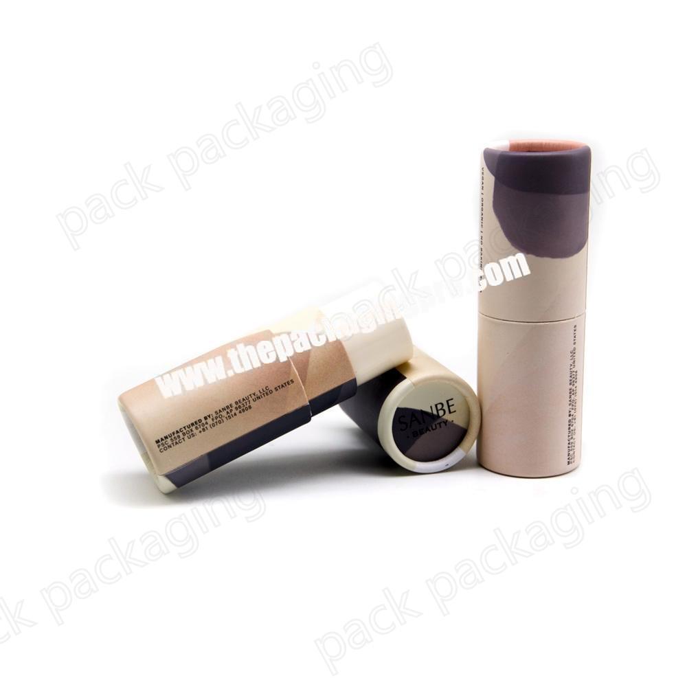 Empty round 6g 15g 50g solid perfume deodorant twist up container paper tubes packaging