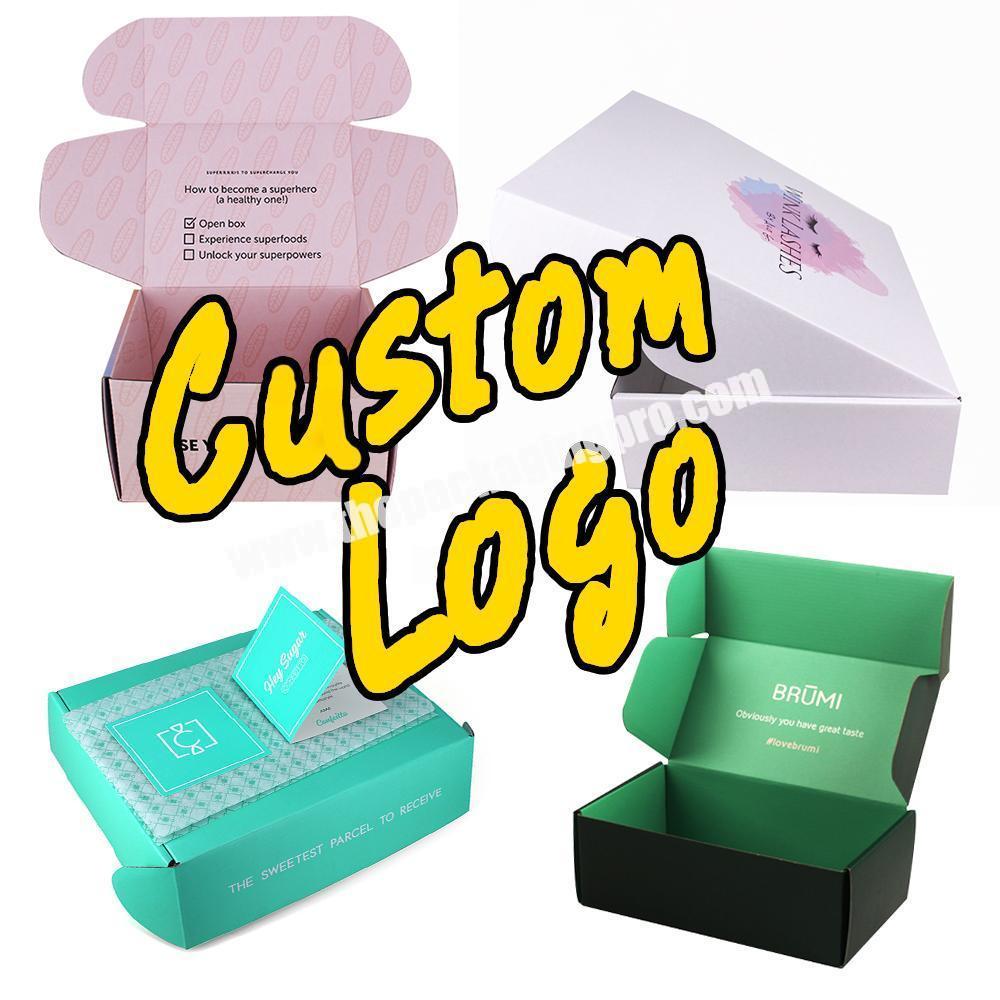 Wholesale Custom Corrugated Carton Box Mailer Shipping Box Apparel Packaging for slipper
