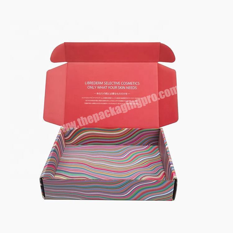 Eco Friendly Customized red color Corrugated paper gift box packaging