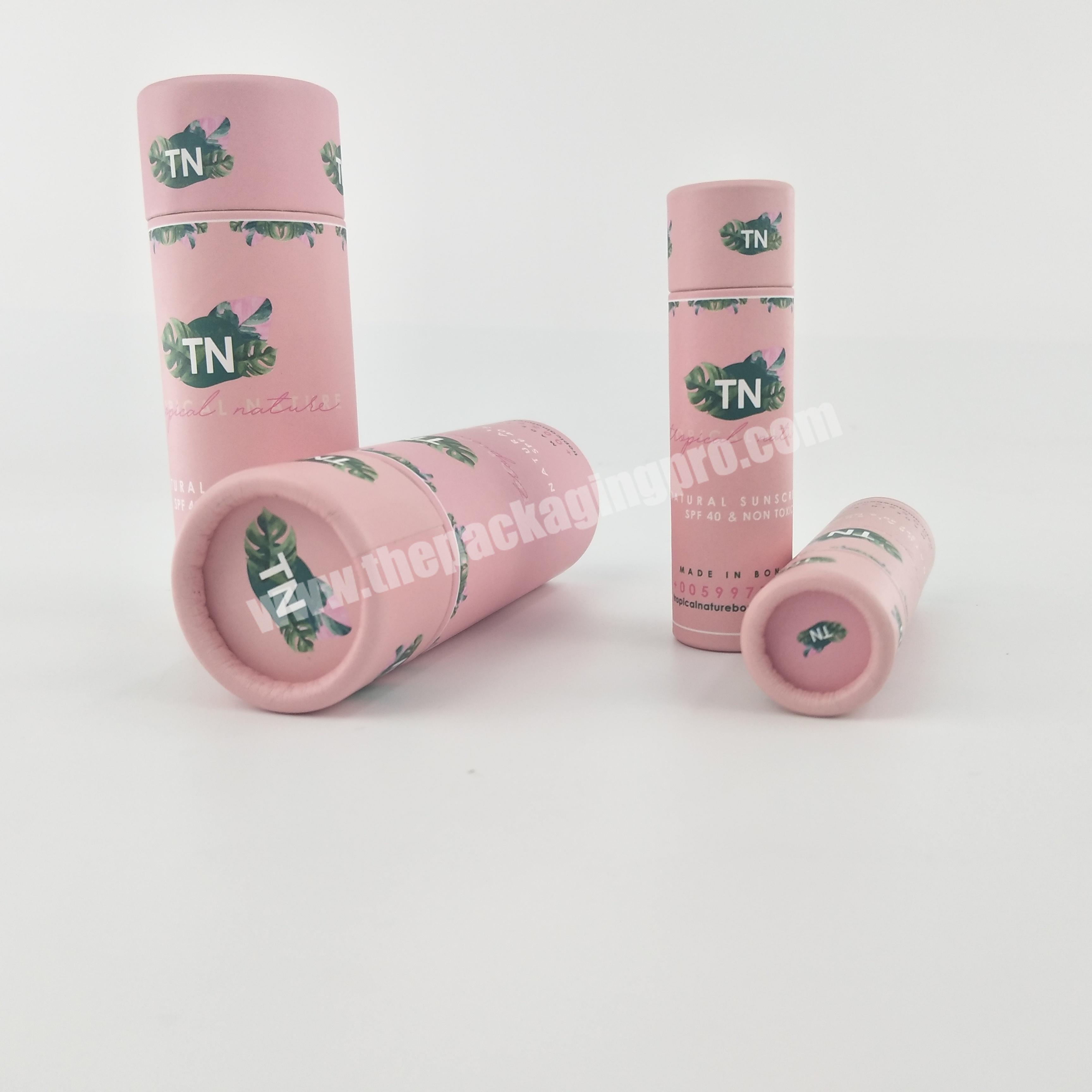 Eco Friendly Empty Cardboard Push Up Tubes Cosmetics Deodorant Tube Deodorant Stick Packaging