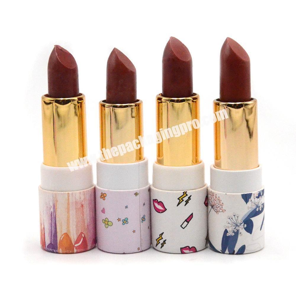 Natural Empty cardboard packaging lipsticklip balm paper tube packaging with food grade material