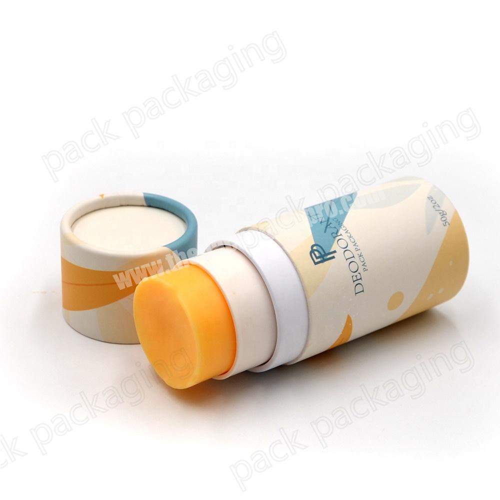 Eco Friendly Deodorant Lip Balm Paper Containers Twist up Solid Perfume Paper Tube