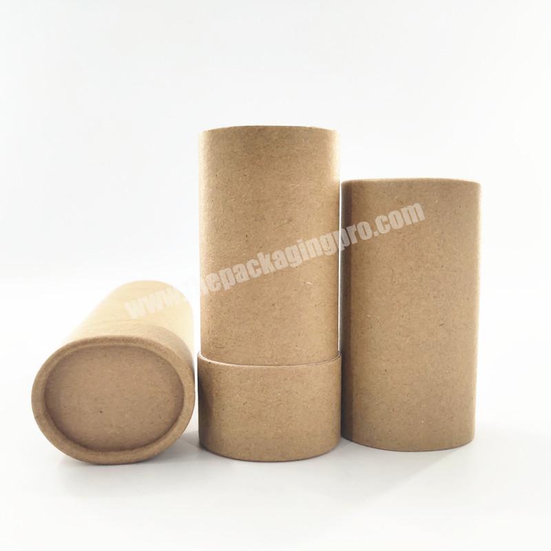 Eco-friendly Kraft oval shape push up deodorant stick container