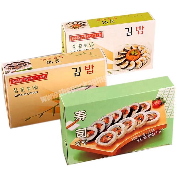 Eco friendly Sushi box custom cardboard paper box cake packaging food packaging