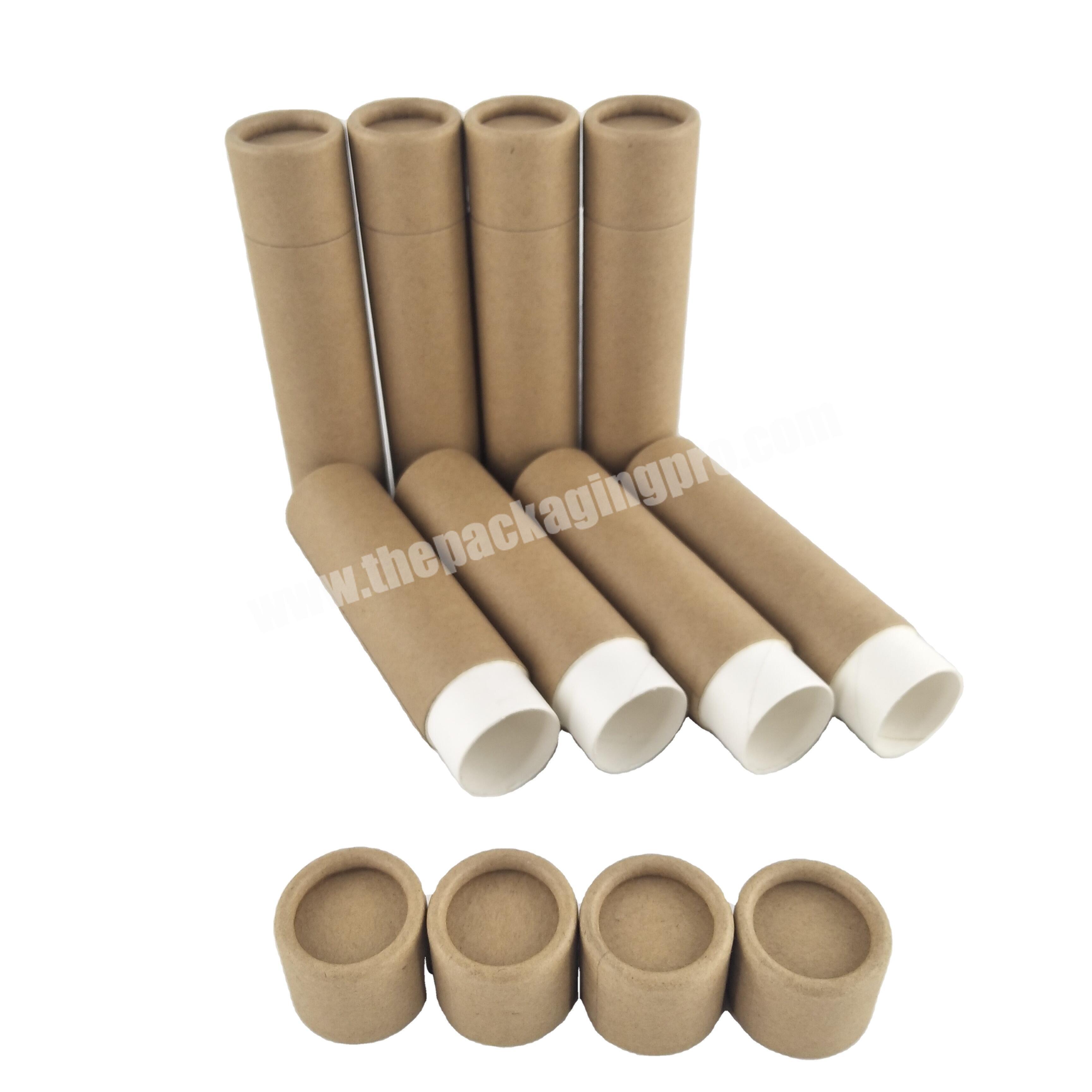 Eco friendly bamboo Kraft paper deodorant containers cardboard packaging