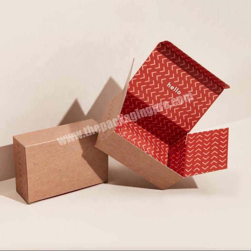 Eco-friendly cardboard durable wholesale low price custom logo mailer box kraft high quality brown mailer box