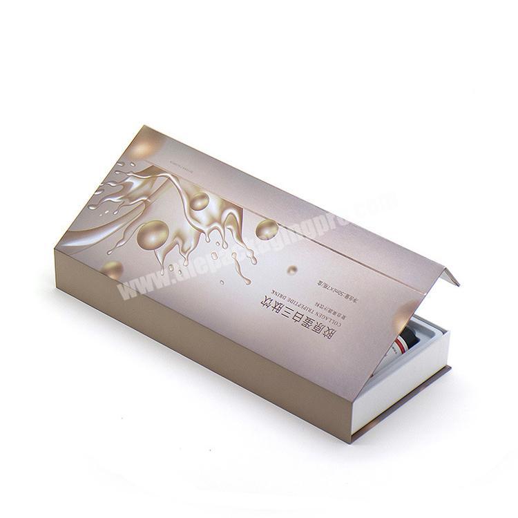 Eco friendly custom magnetic boxes with logo packaging for lipgloss eyelashes perfume cosmetics
