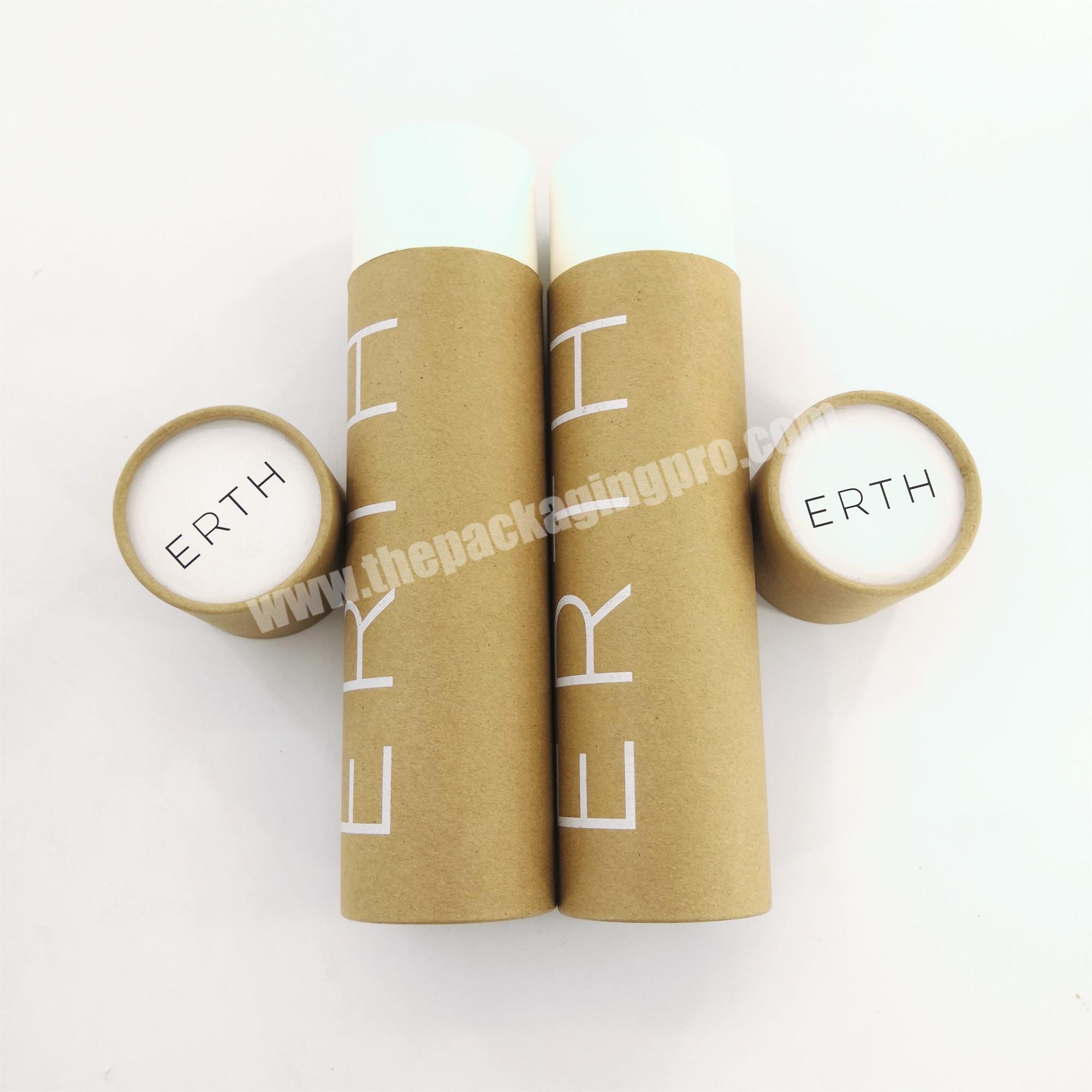 Eco friendly kraft paper tubes packaging for tshirt socks underwear with custom size