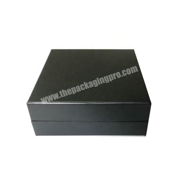 Elegant Clamshell Box Black Flip Top Box With Magnetic Closure With Customized Inner Tray For Tool