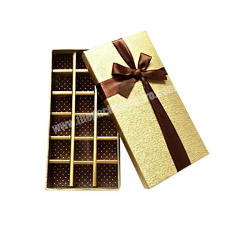 Elegant design coated paper  box  for chocolate candy packaging