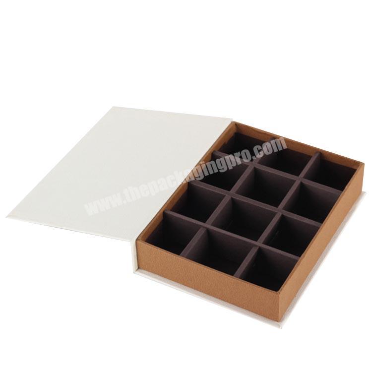 Elegant luxury cardboard chocolate box paper gift packaging with lid