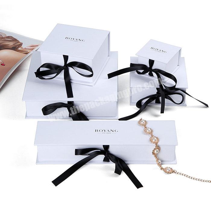 Embossing Printed Custom Logo Gift packaging Jewellery Ring Box